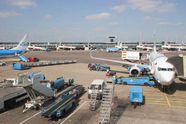 Havaalanındaki uçak manzarası