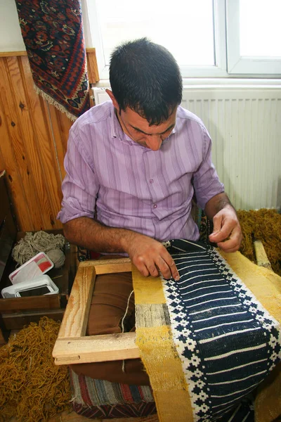 Turkish Carpet Manufacturers Traditional Museum Aksaray — Stock Photo, Image