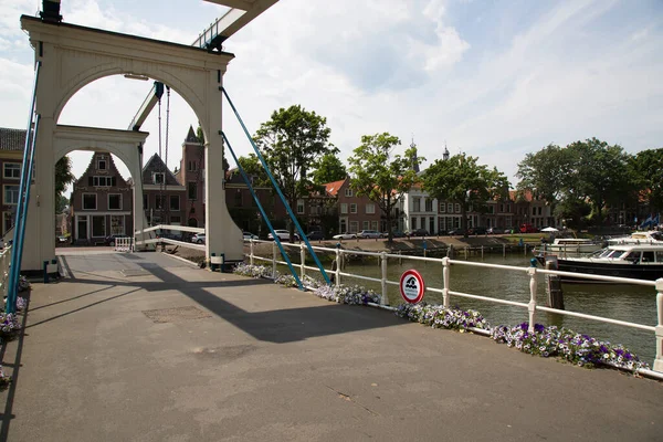 Viejo Puente Ciudad Amsterdam —  Fotos de Stock