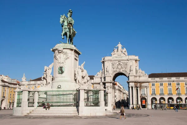 Blick Auf Den Platz Lissabon — Stockfoto
