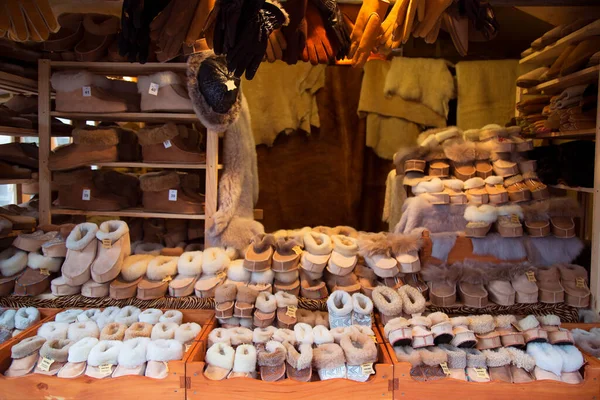 Traditionele Handgemaakte Kerstversiering Markt — Stockfoto