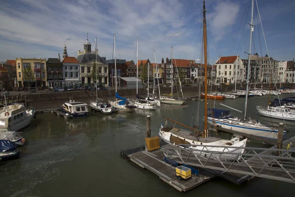 Båtar Småbåtshamnen Europeiska Staden — Stockfoto