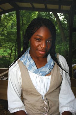 Güzel, Afro-Amerikan bir kadının portresi.