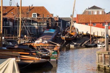 Güzel liman manzarası