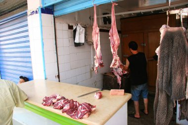 Arap eski kasaba gıda pazarına bakış