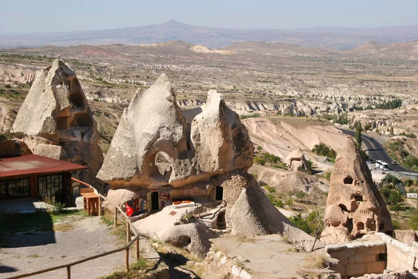 Uitzicht Stad Van Oude Stad Cappadocië — Stockfoto