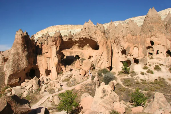 동굴의 교회들 화산암에 조각되어 내부의 있으며 일부는 무너졌다 — 스톡 사진