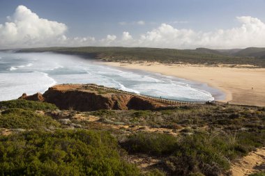 Deniz kıyısının güzel manzarası