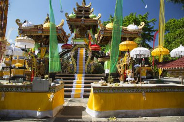 Eski Tayland tapınağı manzarası, seyahat çekimi