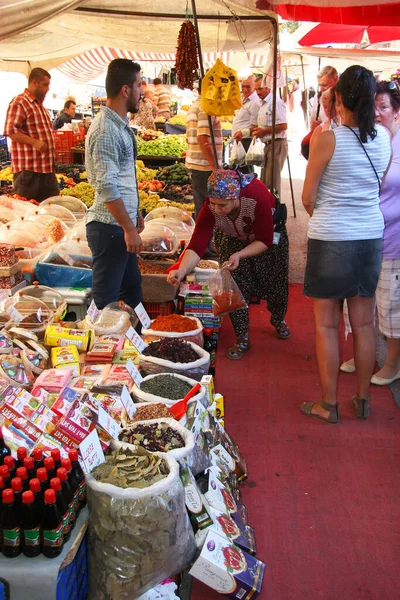 Pessoas Mercado Rua Aberto — Fotografia de Stock