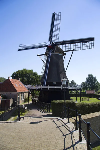 Windmolen Het Platteland — Stockfoto