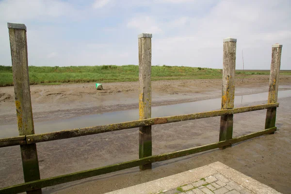 Çamurdaki ahşap çit