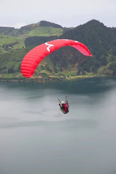 Paraglider Letí Aktivní Sportovní Koncept — Stock fotografie