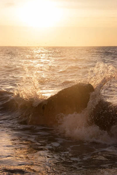 Прекрасний Захід Сонця Пляжі — стокове фото
