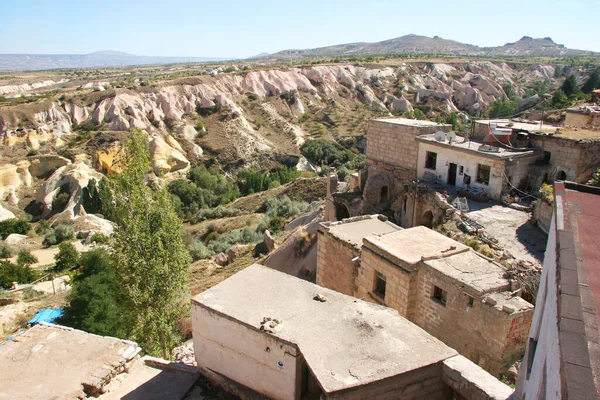 Famous Ancient Rock Dwellings Cappadocia Turkey — Stock Photo, Image