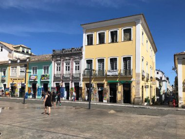 Güzel eski binalar eski şehir sokaklarında, seyahat sahneleri