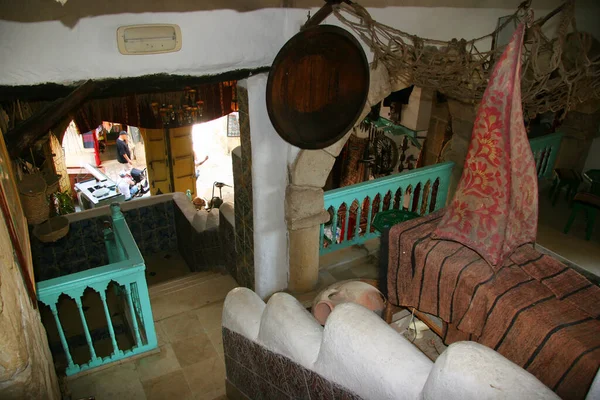 Εσωτερικό Μεσαιωνικού Χωριού Μικρό Σπίτι — Φωτογραφία Αρχείου