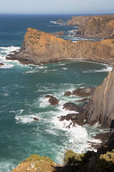 Bella Vista Sul Mare Sulla Costa Occidentale Del Portogallo — Foto Stock