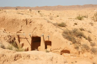 Fas 'taki eski kasabanın çevresi.