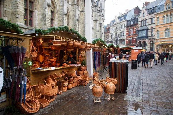 Traditionell Gatumarknad Staden — Stockfoto