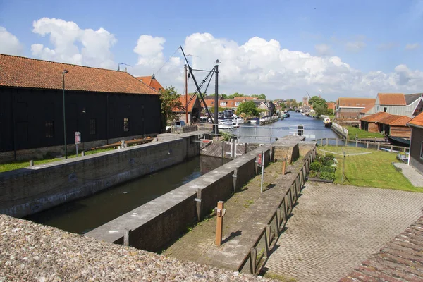 Vista Della Scena Della Città Weesp Alla Luce Del Giorno — Foto Stock