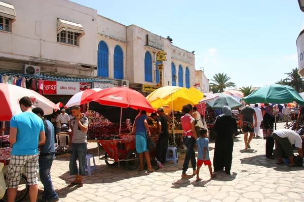 Eski Arap Şehir Pazarı Manzarası — Stok fotoğraf