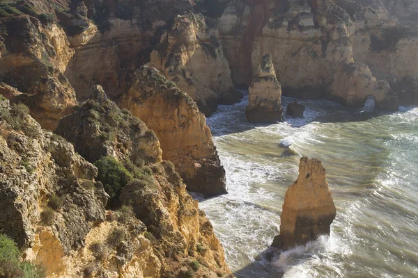 Прекрасний Вид Скелясте Узбережжя Моря — стокове фото