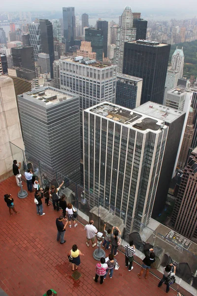 Luchtfoto Van New York Centrum — Stockfoto