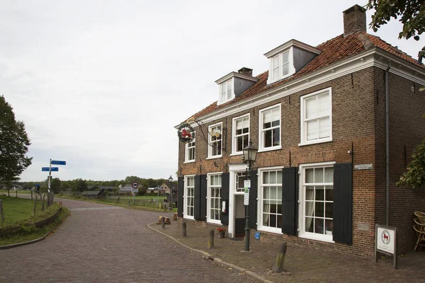 Classic Dutch Architecture Empty Street — стоковое фото