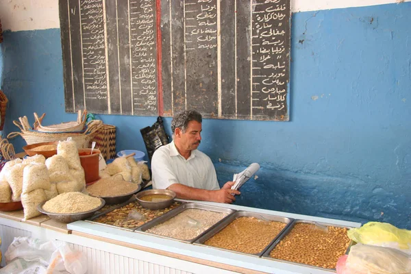 Vista Del Mercado Local Del Casco Antiguo Árabe — Foto de Stock