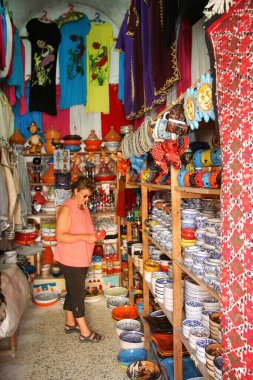 Arap eski kasabasının yerel pazarı