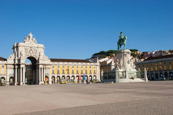 Lisbon 'daki meydanın görüntüsü