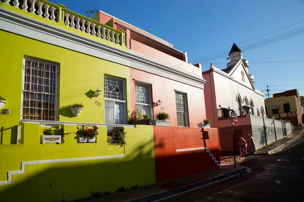 Vecchio Storico Colorato Quartiere Kaap Centro Città Tipico Quartiere Turistico — Foto Stock