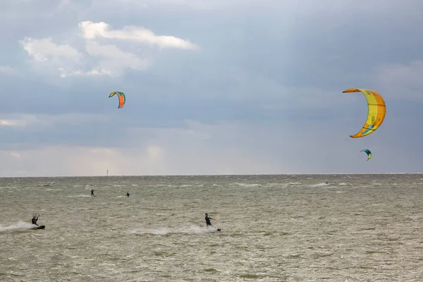 Kite Surfing Moři Vodní Sporty — Stock fotografie