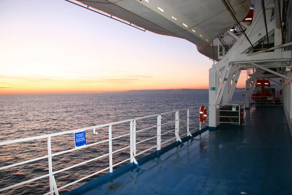 Gemi gemisinin güvertesi.