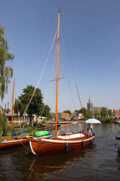 Small Boats Canal Netherlands — Stock Photo, Image