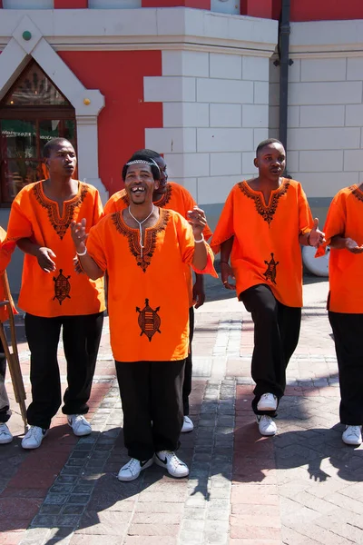 Khayelitsha United Mambazo Choir在开普敦市表演 — 图库照片