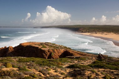 Deniz kıyısının güzel manzarası