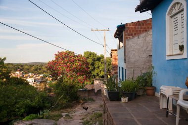 Seyahat Şehri Portekiz 'de eski otantik mimari