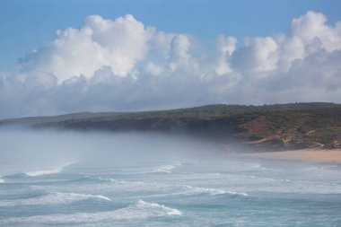 Deniz kıyısının güzel manzarası