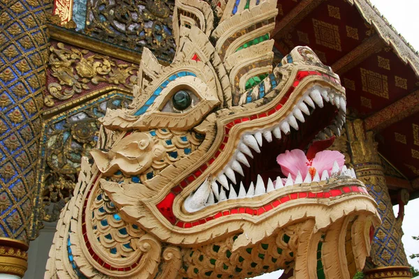 Templo Del Dragón Ciudad Tailandia —  Fotos de Stock