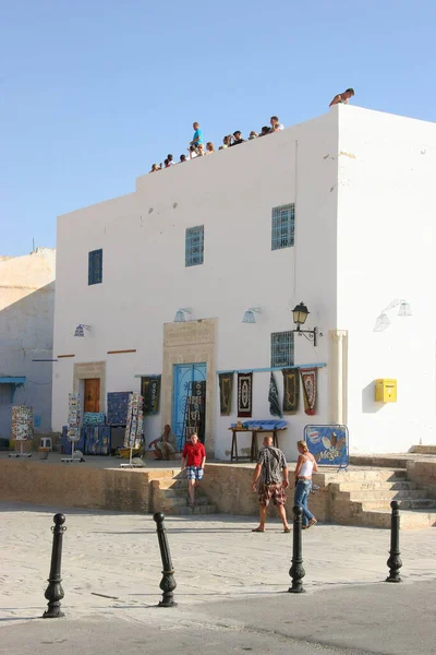 Hermosa Fachada Del Edificio Calle Del Casco Antiguo Árabe —  Fotos de Stock