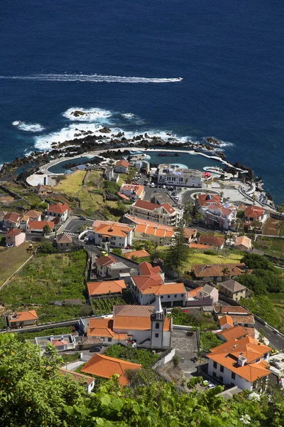 Coastal Landscapes Madeira Island Porto Moniz Natural Sea Swimming Pool — Stock Photo, Image