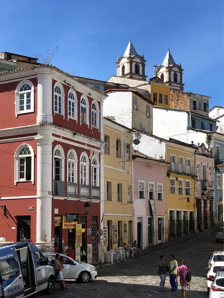 Gebäude Und Menschen Straßenbild Der Altstadt Reiseaufnahme — Stockfoto
