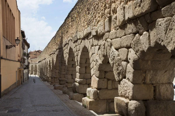Das Aquädukt Von Segovia Ist Ein Römisches Aquädukt Segovia Spanien — Stockfoto