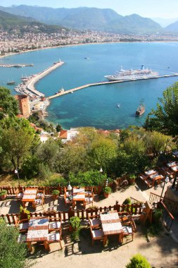 Türkiye 'nin Alanya kentinin manzarası