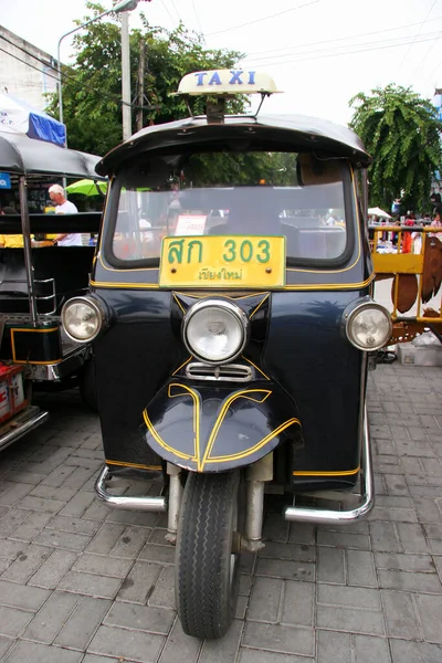 Táxi Tailandês Estrada — Fotografia de Stock