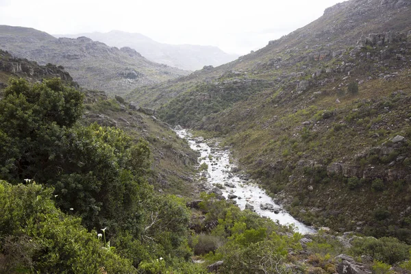 Nehirli dağların güzel manzarası