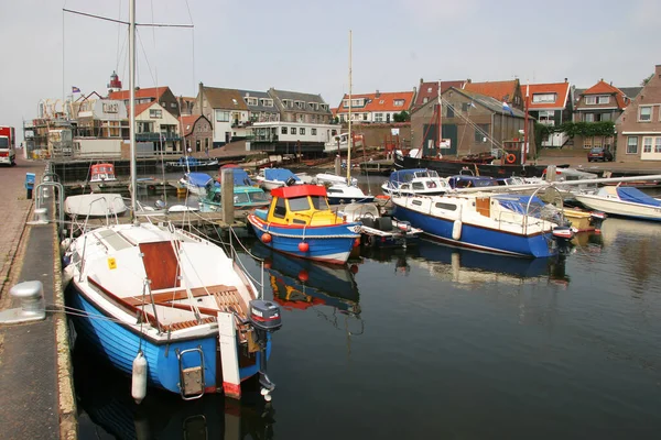 Haven Met Boten Europese Stad — Stockfoto