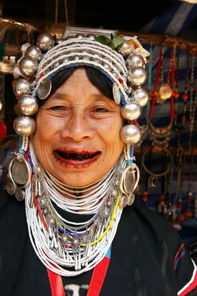 Traditionelle Thailändische Frau Einem Kleid — Stockfoto